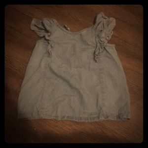 Baby GAP toddler girl denim colored blouse